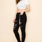 PRIVATE ORDER BLACK DISTRESSED SKINNY