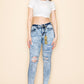 PRIVATE ORDER ACID WASH DISTRESSED SKINNY